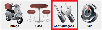 Compufour julho 21st, 2025 No primeiro acesso ao Clipp Cheff são necessárias algumas configurações, para isso, clique no botão Configurações: