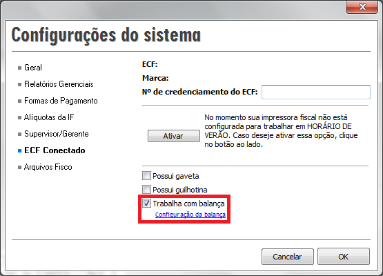 Compufour junho 2nd, 2025 A utilização da balança de checkout fica disponível nos módulos de ECF, NFC-e/SAT e no Clipp Cheff, para verificar como ativar a balança e como configurar a mesma, clique em uma das opções abaixo conforme sua necessidade: