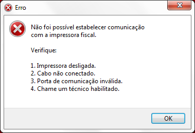 Compufour junho 3rd, 2025 Para que o Emissor de Cupom Fiscal (ECF) comunique corretamente com a sua impressora fiscal são necessárias algumas configurações. Caso não for efetuado algum procedimento corretamente serão apresentadas as seguintes mensagens: