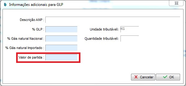 Compufour junho 9th, 2025 Com o novo leiaute da nota 4.0 ao emitir uma NFe e informado um produto com o código ANP: 210203001 e não foi informado o Valor da Partida, poderá apresentar a mensagem: