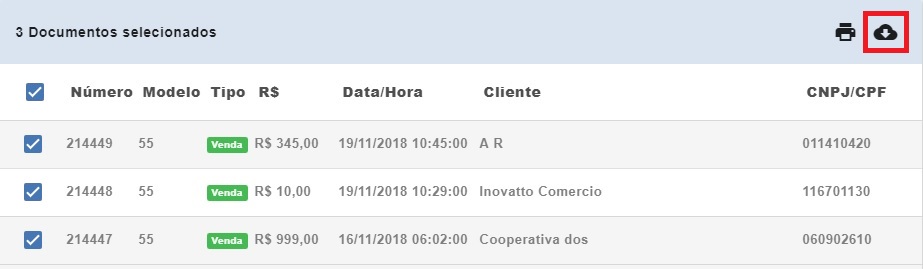 Compufour junho 2nd, 2025 O objetivo deste recurso é armazenar os XML dos documentos fiscais emitidos pelo Clipp Store e que estão salvos na pasta de instalação do sistema. O procedimento de armazenamento dos arquivos é feito diretamente na nuvem, o que facilita no processo de busca e visualização dos arquivos XML, neste recurso também é possível realizar o download e visualização dos arquivos armazenados na nuvem. O procedimento de armazenamento dos XMLs é realizado de forma automática após a transmissão do documento fiscal.