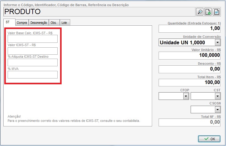 Compufour junho 2nd, 2025 Ao tentar emitir uma NF-e é apresentada a seguinte mensagem: