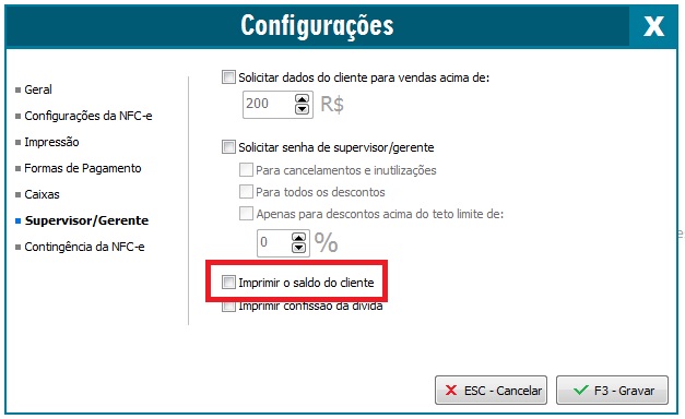 Compufour junho 2nd, 2025 Neste tópico serão apresentados os conteúdos quanto o menu Configurações ou também conhecido como Menu Supervisão.