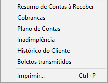 Compufour junho 1st, 2025 O sistema Clipp Store permite a geração de diversos relatórios. Em cada módulo do sistema teremos o menu Relatórios onde será possível visualizar os relatórios disponíveis respectivos ao módulo selecionado: 