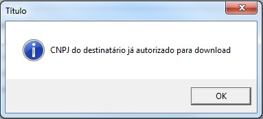 Compufour junho 2nd, 2025 Ao emitir uma NF-e é apresentada a seguinte mensagem: