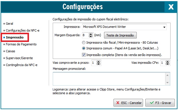 Compufour junho 10th, 2025 IMPORTANTE:  Essa alteração limita-se para alguns ramos de atividade, consulte sua contabilidade para verificar se sua empresa é obrigada a imprimir a informação.