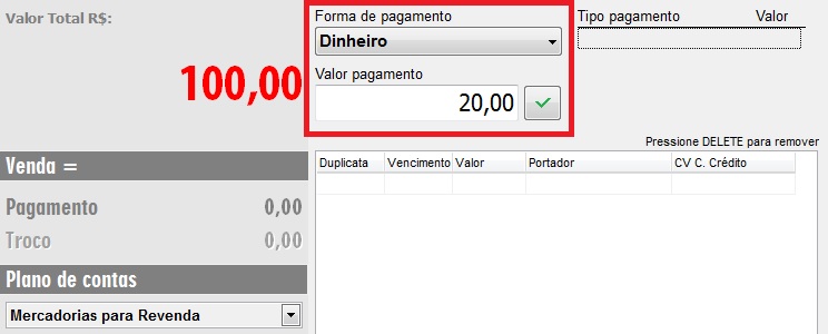 Compufour junho 4th, 2025 A partir da versão 4.0 da Nota Fiscal Eletrônica é possível finalizar a nota com Múltiplas formas de pagamento. Método que antes já estava disponível nos Emissores de Cupom Fiscal e NFC-e/SAT segue o mesmo padrão para a NFe.