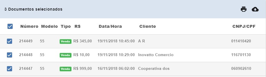 Compufour junho 2nd, 2025 O objetivo deste recurso é armazenar os XML dos documentos fiscais emitidos pelo Clipp Store e que estão salvos na pasta de instalação do sistema. O procedimento de armazenamento dos arquivos é feito diretamente na nuvem, o que facilita no processo de busca e visualização dos arquivos XML, neste recurso também é possível realizar o download e visualização dos arquivos armazenados na nuvem. O procedimento de armazenamento dos XMLs é realizado de forma automática após a transmissão do documento fiscal.