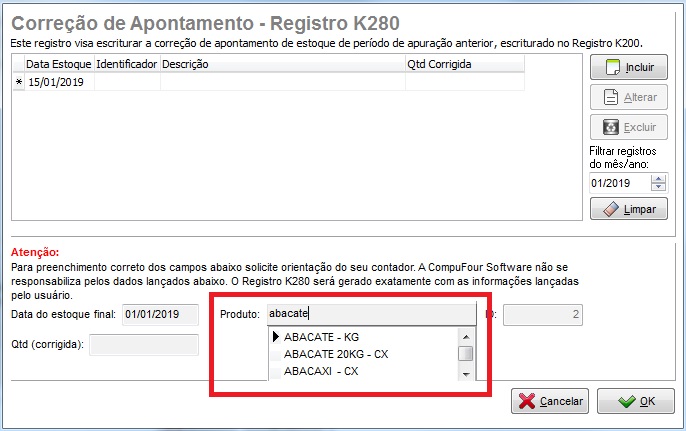 Compufour junho 3rd, 2025 “III - 1º de janeiro de 2019, restrita à informação dos saldos de estoques escriturados nos Registros K200 e K280, para os demais estabelecimentos industriais classificados nas divisões 10 a 32; os estabelecimentos atacadistas classificados nos grupos 462 a 469 da CNAE e os estabelecimentos equiparados a industrial, com escrituração completa conforme escalonamento a ser definido.”