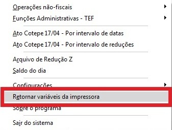 Compufour junho 4th, 2025 Em alguns momentos será necessário ativar os logs do sistema e da Impressora Fiscal para identificarmos determinadas situações incomuns, como por exemplo a não gravação correta das informações do arquivo de Redução Z, para isso efetue os seguintes procedimentos: