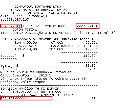 Compufour julho 17th, 2025 Ao gerar o arquivo Sintegra o sistema irá verificar se existem informações incompletas referentes a cupons emitidos no período, caso existirem a seguinte tela será apresentada na geração do arquivo. 