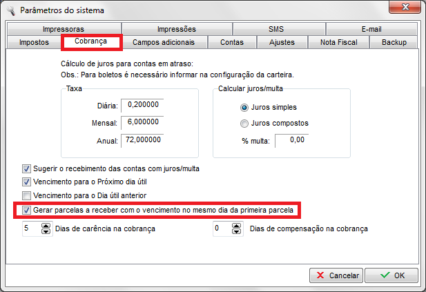 Compufour junho 2nd, 2025 O Clipp Store possui um recurso que permite efetuar o cadastro de formas de parcelamento conforme a necessidade da empresa. No cadastro de parcelamentos são definidas as condições de pagamento das vendas a prazo ou à vista bem como o intervalo de dias entre cada parcela.