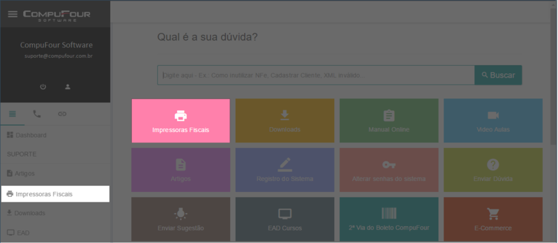 Compufour maio 31st, 2025 A reliberação da Impressora Fiscal poderá ser efetuada através do telefone (49) 3442 2970 ou então pela Área do Cliente.