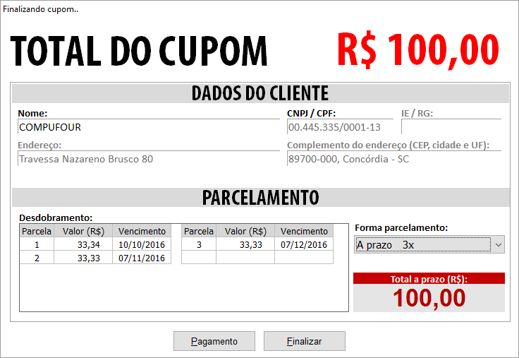 Compufour junho 1st, 2025 Antes de iniciar as vendas no Emissor de Cupom Fiscal é recomendado verificar algumas opções para o uso do sistema. Para isto, pressione F10 (Supervisão) > Configurações > Configurações do programa. 