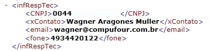 Compufour junho 7th, 2025 A Nota Técnica 2018.005, que foi publicada em Janeiro de 2019, trouxe algumas mudanças para NFe e NFCe. Uma delas  é a assinatura no XML do Responsável Técnico.  A Sefaz considera como Responsável Técnico a empresa Desenvolvedora do sistema de emissão; ou a Empresa responsável tecnicamente pelo sistema de emissão.