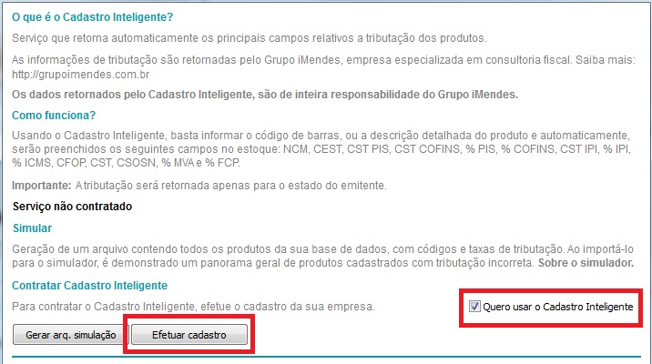 Compufour junho 4th, 2025 Para uso completo do recurso é necessário efetuar o cadastro da Revenda junto ao grupo IMendes, cadastrando, teremos acesso completo e irrestrito a todas as funcionalidades do Cadastro Inteligente.