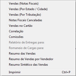 Compufour junho 1st, 2025 O sistema Clipp Store permite a geração de diversos relatórios. Em cada módulo do sistema teremos o menu Relatórios onde será possível visualizar os relatórios disponíveis respectivos ao módulo selecionado: 