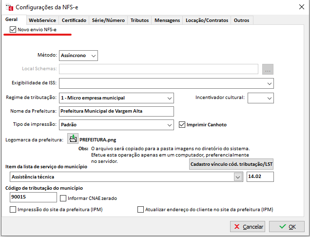 Compufour maio 31st, 2025 Ao emitir uma NFS-e é retornada a mensagem abaixo: