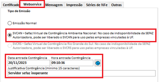 Compufour maio 31st, 2025 Ao emitir uma NFe, retorna a seguinte mensagem: