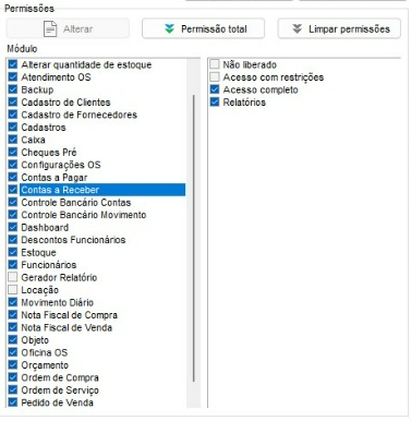 Compufour junho 2nd, 2025 Criando e definindo permissões para um usuário do sistema