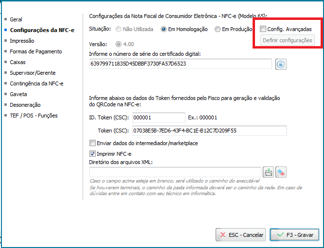 Compufour junho 9th, 2025 Ao emitir uma NFC-e apresenta a mensagem quando existe alguma falta de permissão na pasta de instalação do sistema ou na pasta onde os XML's da NFC-e ficam salvos (logNFCe).