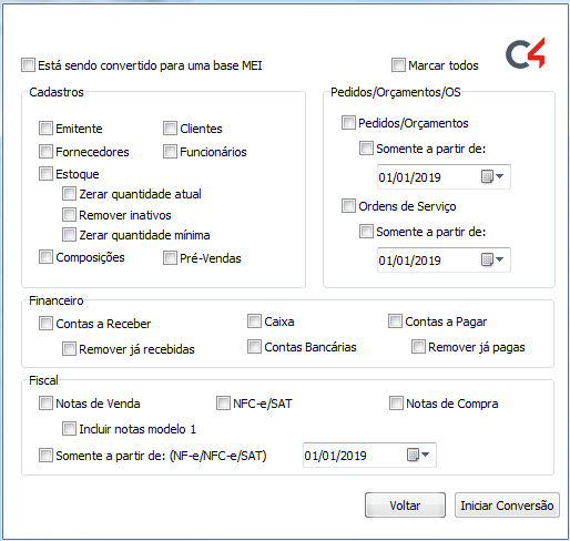 Compufour junho 7th, 2025 Através dessa ferramenta é possível converter/transferir dados de um cliente para outro, além de poder converter de PRO para PRO, PRO para MEI, é possível converter de sistemas concorrentes para o nosso, existem dois tipos de conversores, que são: O CSV, onde você precisa ter as planilhas XLS salvas em seu micro e o PRO, onde precisa somente da base de origem salva no micro para efetuar a conversão.