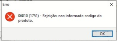 Compufour junho 7th, 2025 Ao emitir uma NFCe/SAT é retornada a seguinte mensagem: