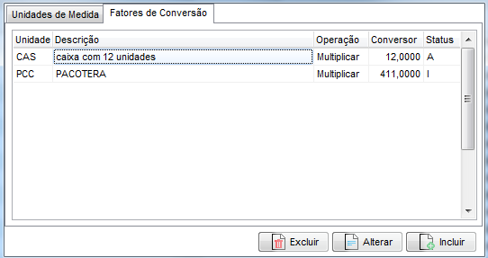 Compufour junho 2nd, 2025 O fator / operador de conversão é um índice utilizado para converter uma quantidade em outra, procedimento também conhecido como composição inversa. É possível utilizar o operador de conversão multiplicando (1 caixa com 12 unidades vai virar 12 unidades no estoque) ou dividindo (3 metros vão virar 1kg por ex.)