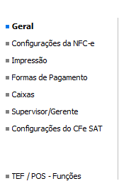 Compufour junho 4th, 2025 Antes de iniciar as vendas através do SAT, no primeiro acesso ao sistema é necessário realizar suas Configurações (F10). 