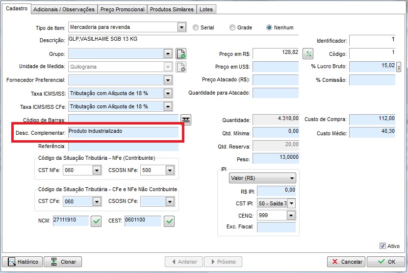 Compufour junho 6th, 2025 Alguns destinatários necessitam da informação dos dados adicionais dos produtos (infAdProd) no XML, esse campo contém as informações complementares do item. O campo pode ser informado em cada item da NF-e. Para informar o campo no XML é necessário executar os procedimentos abaixo.