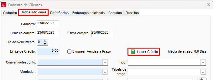 Compufour junho 4th, 2025 No ClippPRO é possível controlar o crédito dos clientes, quando por exemplo o cliente compra alguma mercadoria mas desiste de ficar com ela, preferindo manter o valor disponível para uma próxima compra, será possível também controlar o crédito nas devoluções.