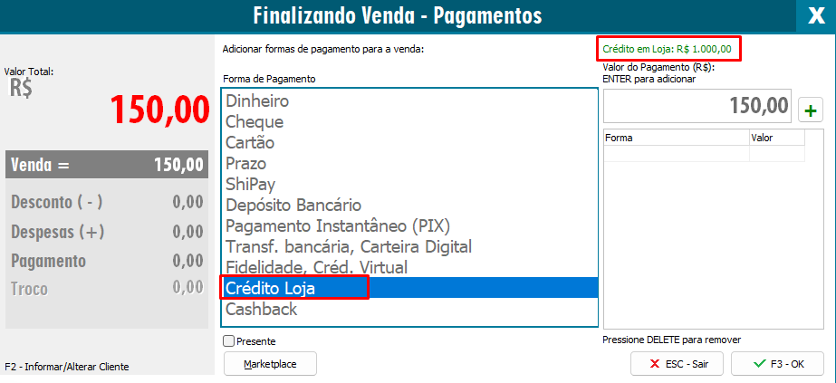 Compufour junho 4th, 2025 No ClippPRO é possível controlar o crédito dos clientes, quando por exemplo o cliente compra alguma mercadoria mas desiste de ficar com ela, preferindo manter o valor disponível para uma próxima compra, será possível também controlar o crédito nas devoluções.