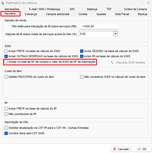 Compufour junho 2nd, 2025 Emitindo uma Nota Fiscal Eletrônica de Importação