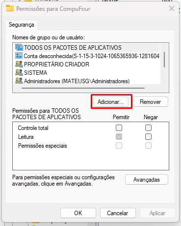 Compufour junho 7th, 2025 Ao abrir o sistema apresente uma mensagem de erro: "Ser Cheff".