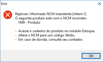 Compufour junho 9th, 2025 Ao autorizar sua NFe, é possível que apresente a seguinte mensagem 