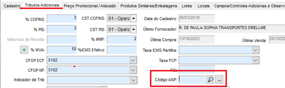 Compufour junho 6th, 2025 Rejeição: Grupo de combustível sem a informação de Encerrante