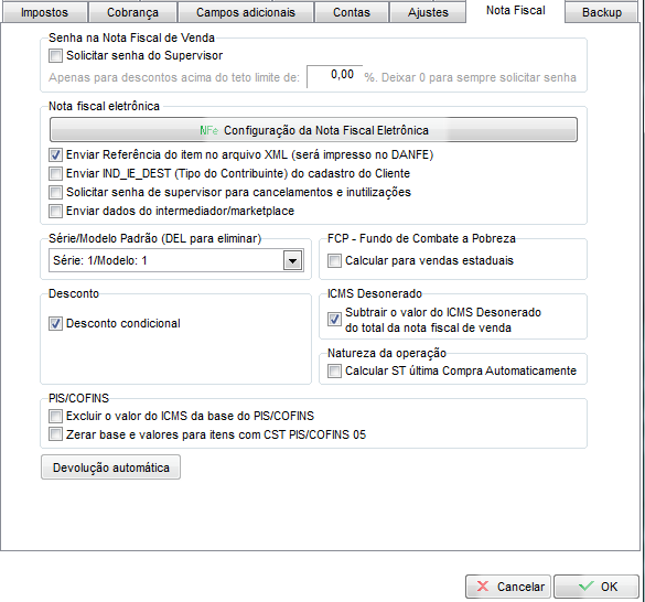 Compufour junho 2nd, 2025 Abaixo estarão listadas as funções das principais configurações disponíveis no sistema Clipp Store.