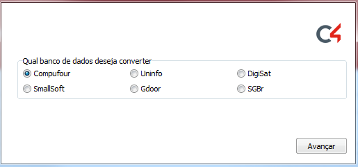 Compufour junho 7th, 2025 Através dessa ferramenta é possível converter/transferir dados de um cliente para outro, além de poder converter de PRO para PRO, PRO para MEI, é possível converter de sistemas concorrentes para o nosso, existem dois tipos de conversores, que são: O CSV, onde você precisa ter as planilhas XLS salvas em seu micro e o PRO, onde precisa somente da base de origem salva no micro para efetuar a conversão.