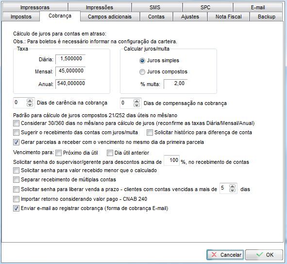 Compufour junho 2nd, 2025 Abaixo estarão listadas as funções das principais configurações disponíveis no sistema Clipp Store.