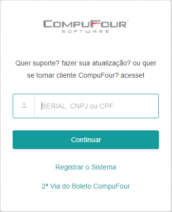 Compufour maio 31st, 2025 A reliberação da Impressora Fiscal poderá ser efetuada através do telefone (49) 3442 2970 ou então pela Área do Cliente.