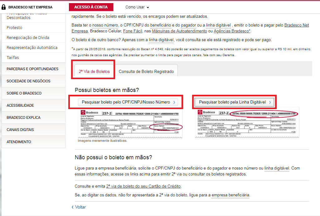 Compufour junho 1st, 2025 Caso for necessário realizar a emissão de uma segunda via do seu boleto CompuFour, será possível emitir a mesma através da nossa Área do Cliente. Para isso, acesse o nosso site clicando aqui. Em seguida, clique em Suporte na parte superior da página, ou em Área do Cliente na parte inferior da mesma.