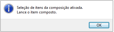 Compufour junho 4th, 2025 O sistema permite realizar a composição automática, ou seja, ao vender um item composto com quantidade maior que a disponível em estoque, o sistema irá realizar a composição automática do mesmo.