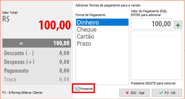 Compufour junho 2nd, 2025 Neste tópico será apresentado como efetuar uma venda à vista na NFC-e, estaremos utilizando como exemplo uma venda rápida de alguns itens.