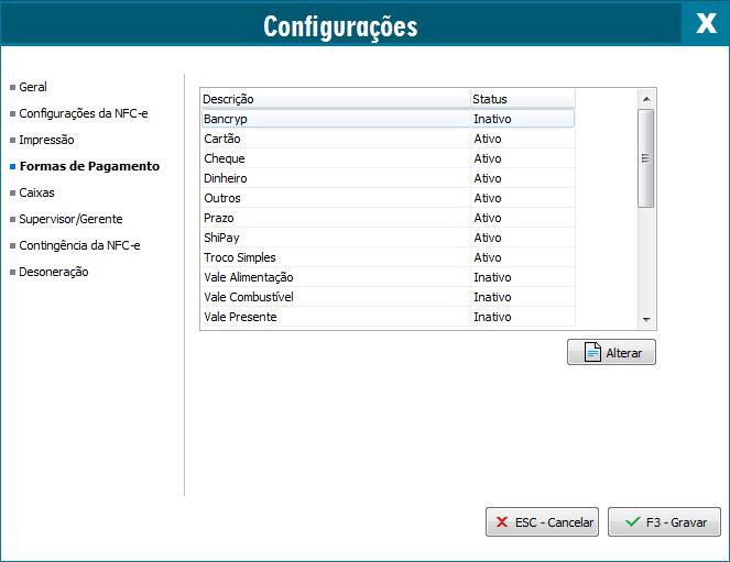 Compufour junho 2nd, 2025 Neste tópico serão apresentados os conteúdos quanto o menu Configurações ou também conhecido como Menu Supervisão.